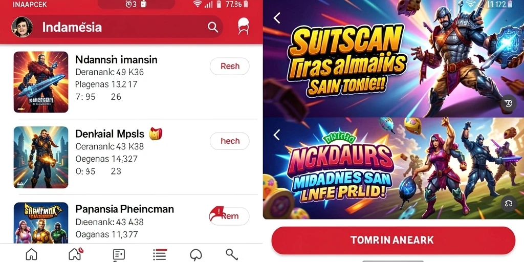 Tampilan antarmuka yang user-friendly dan menarik.