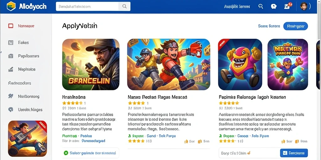 Screenshot menunjukkan antarmuka permainan yang menarik.