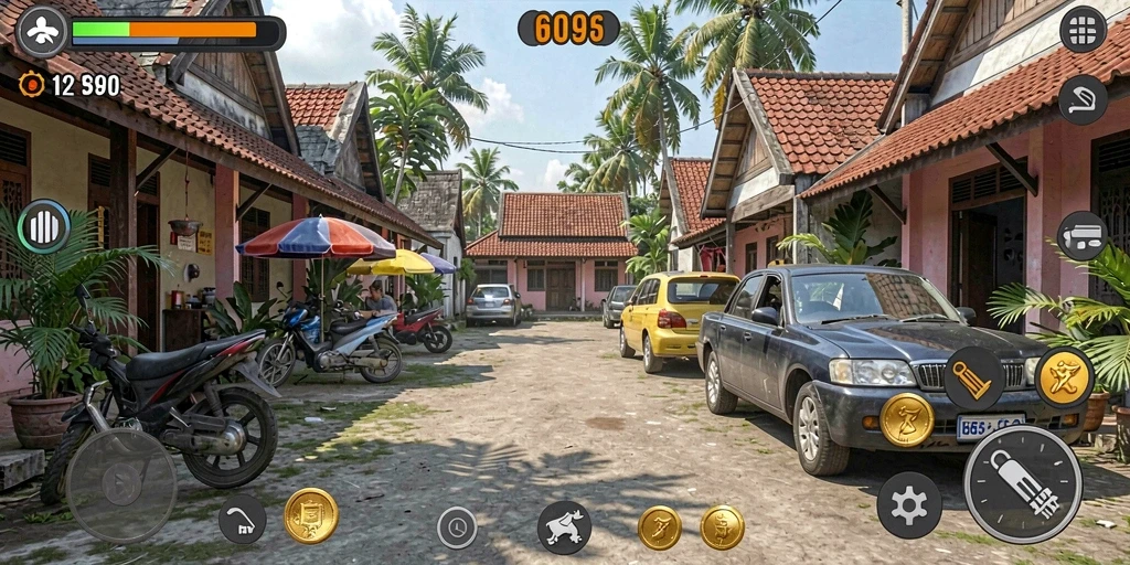 Screenshot menunjukkan aksi petualangan mendebarkan.